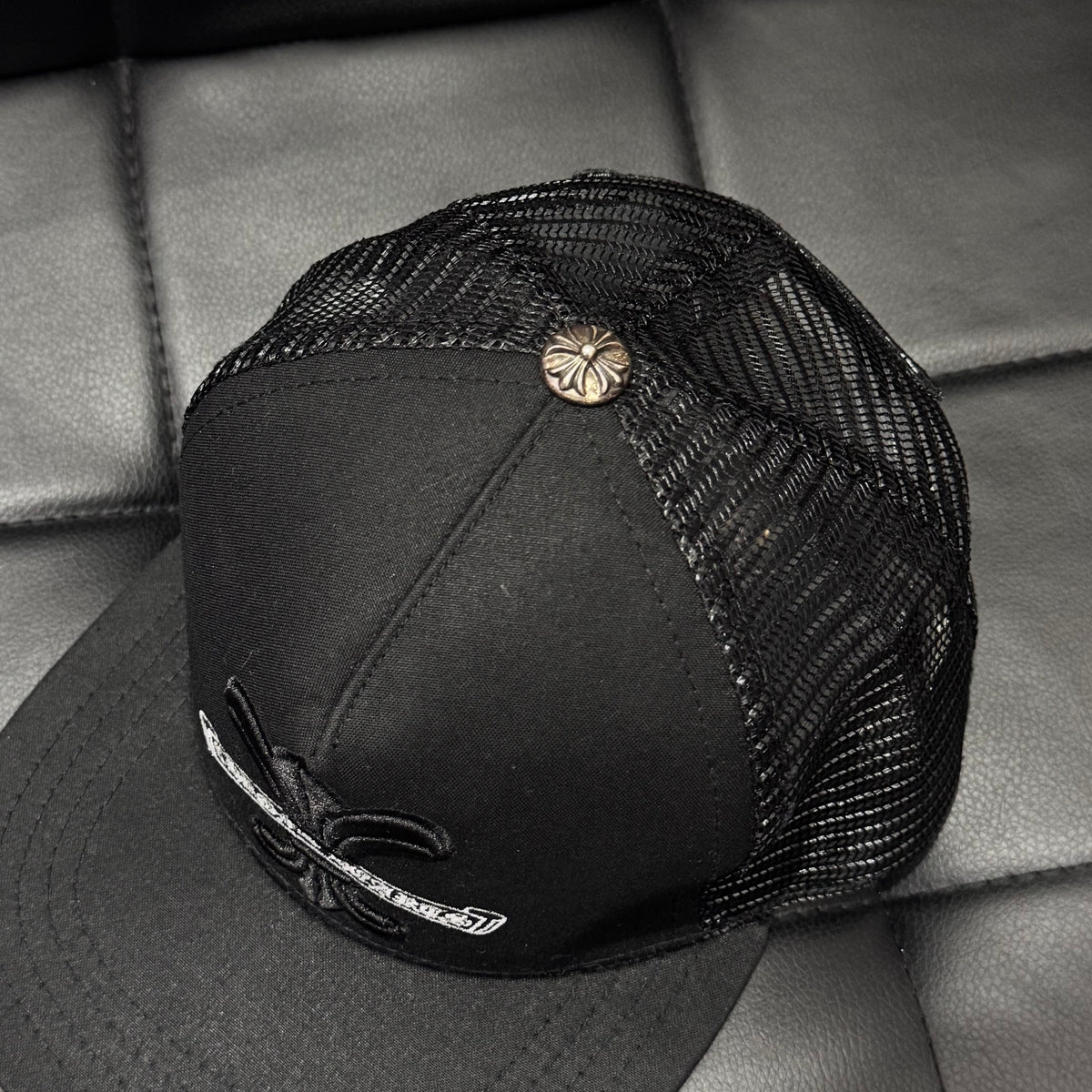 Chrome Hearts Fleur Scroll Trucker Hat 棒球帽
