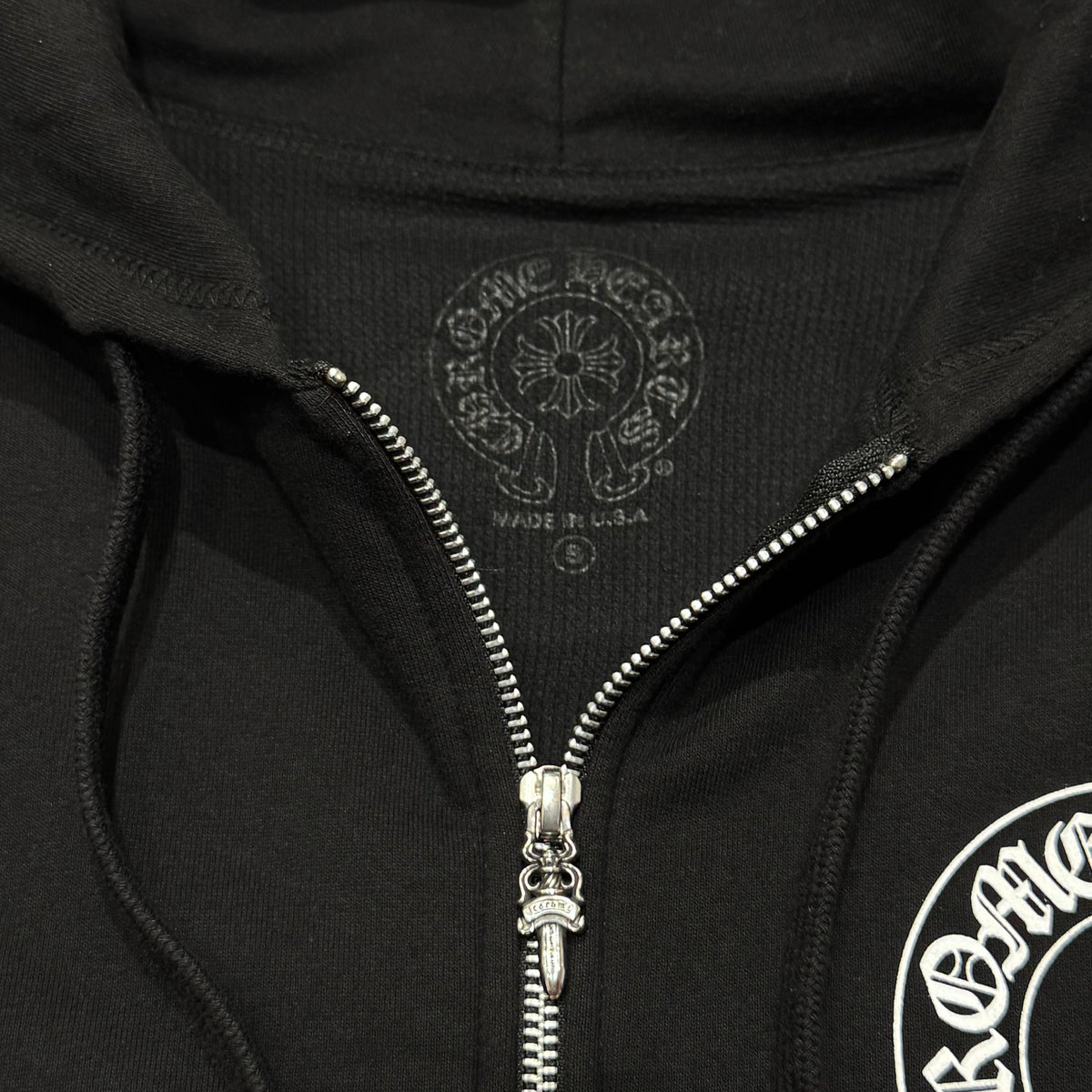 Chrome Hearts Thermal Lined Floral Horseshoe Zip Hoodie 厚款 拉鍊外套