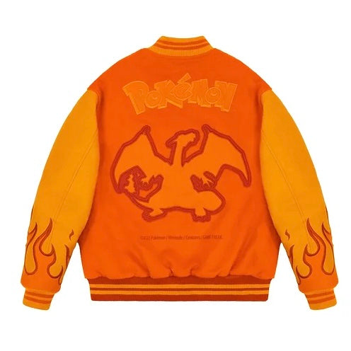 VANDYTHEPINK Pokémon Varsity Jacket 寶可夢 噴火龍 棒球外套