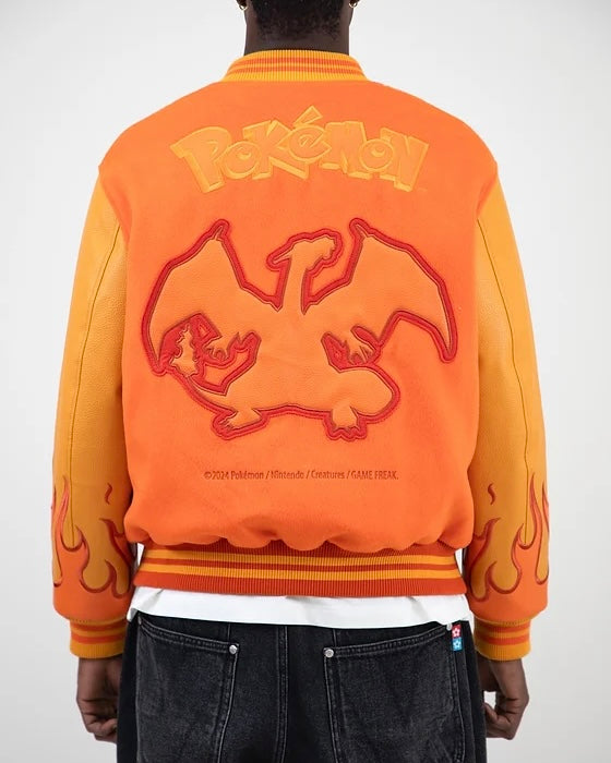 VANDYTHEPINK Pokémon Varsity Jacket 寶可夢 噴火龍 棒球外套