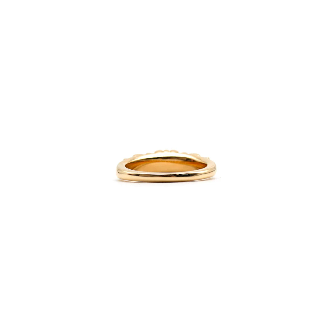 Chrome Hearts 22K Gold Diamonds Baby Floral Cross Ring 戒指