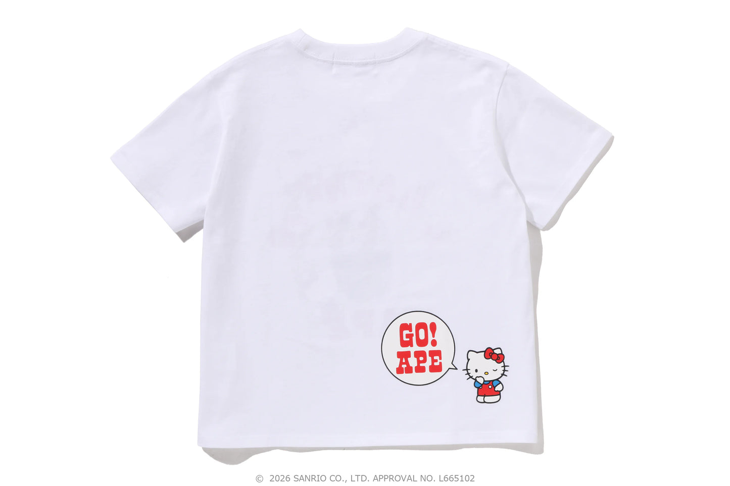 BAPE Sanrio Hello Kitty College Mini Tee 白色 短T