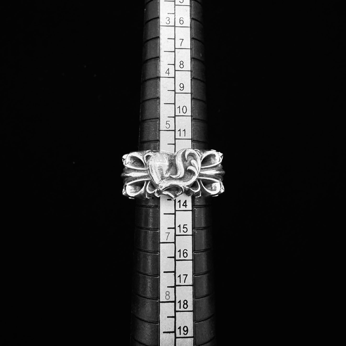 Chrome Hearts Double Floral Heart Ring 戒指