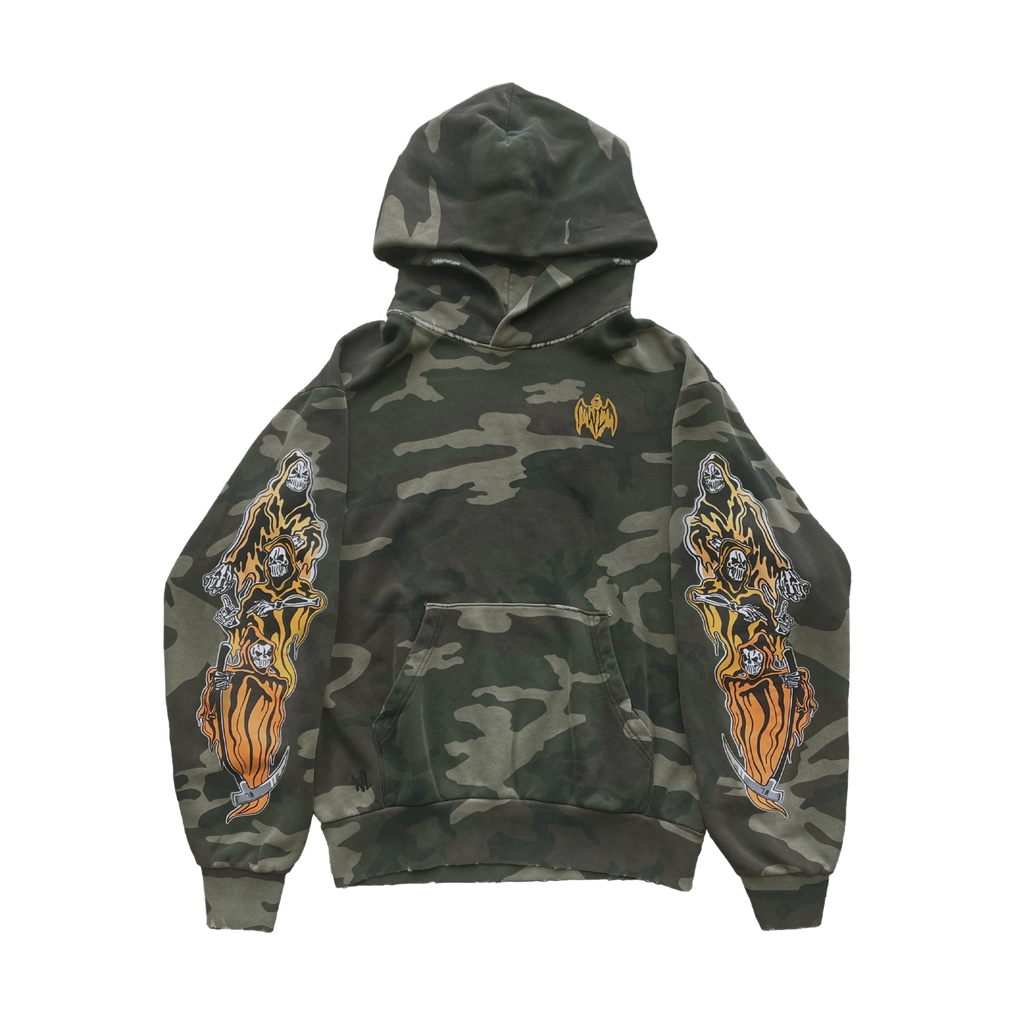 Warren Lotas Stone Washed Camo Three Reapers Hoodie 帽T