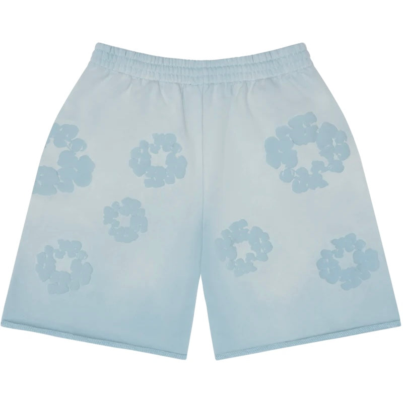 Denim Tears Faded Mono Cotton Wreath Sweatshorts 棉短褲