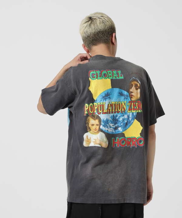 Saint Mxxxxxx On Earth Tee 水洗 刷舊 短T