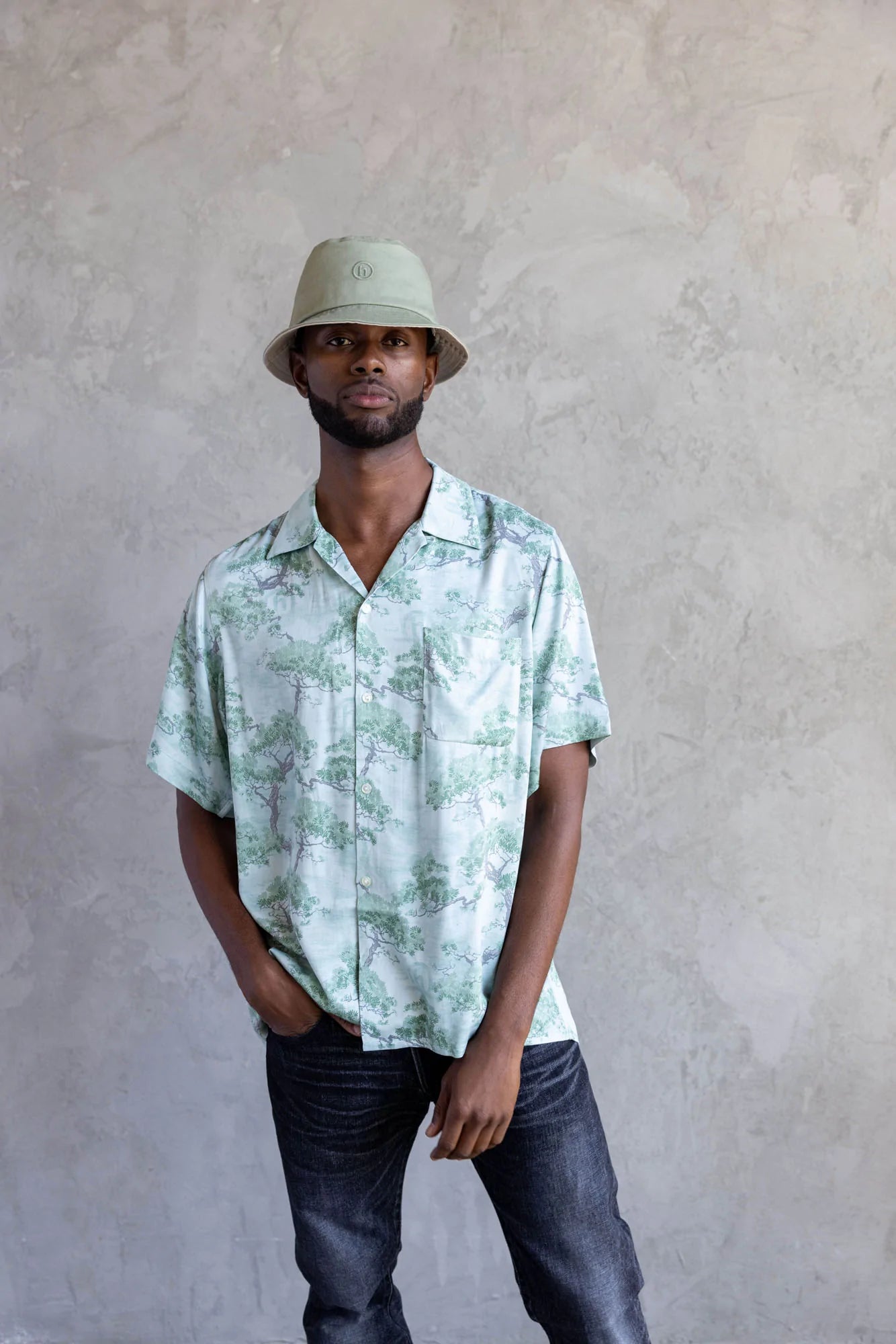 Hidden NY h Logo Bonsai Button Up Shirt 短袖襯衫
