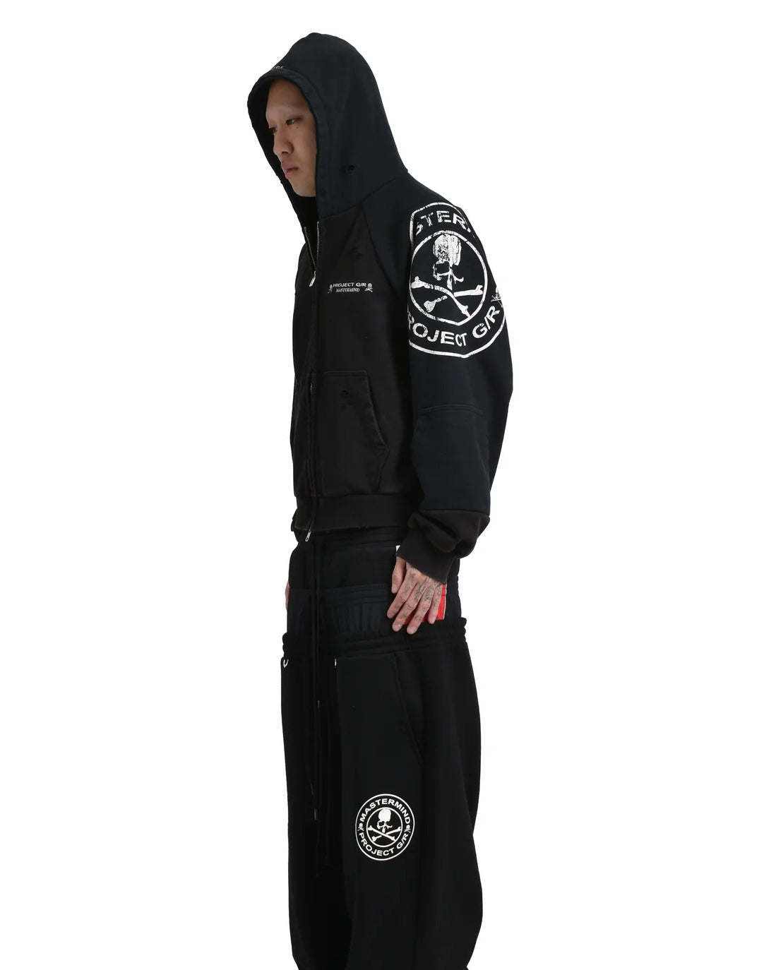 Project G/R Mastermind MMJ Reconstructed Floded Zip Hoodie 拉鍊外套