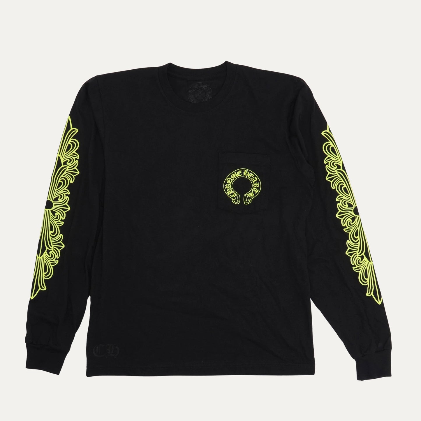 Chrome Hearts Neon Horseshoe Floral Long Sleeve 長T