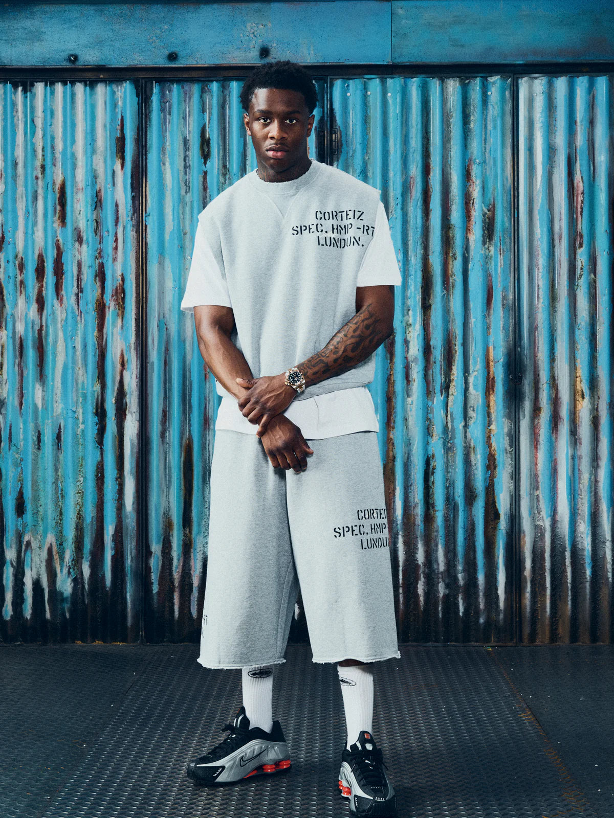 Corteiz HMP Stencil Sweatshort 棉短褲