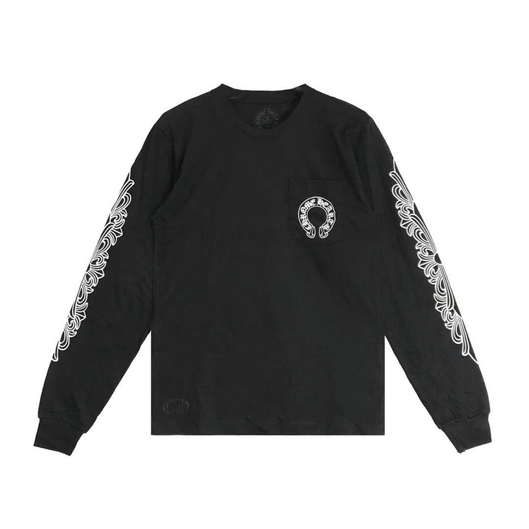 Chrome Hearts Horseshoe Floral Long Sleeve 長T