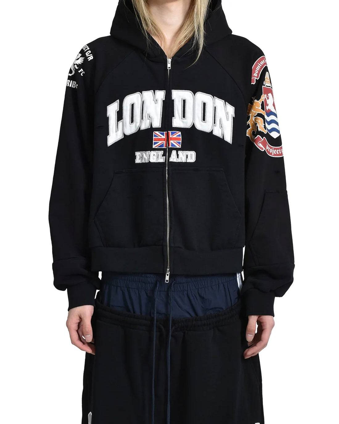 Project G/R Reconstructed Folded Zip Hoodie 帽T