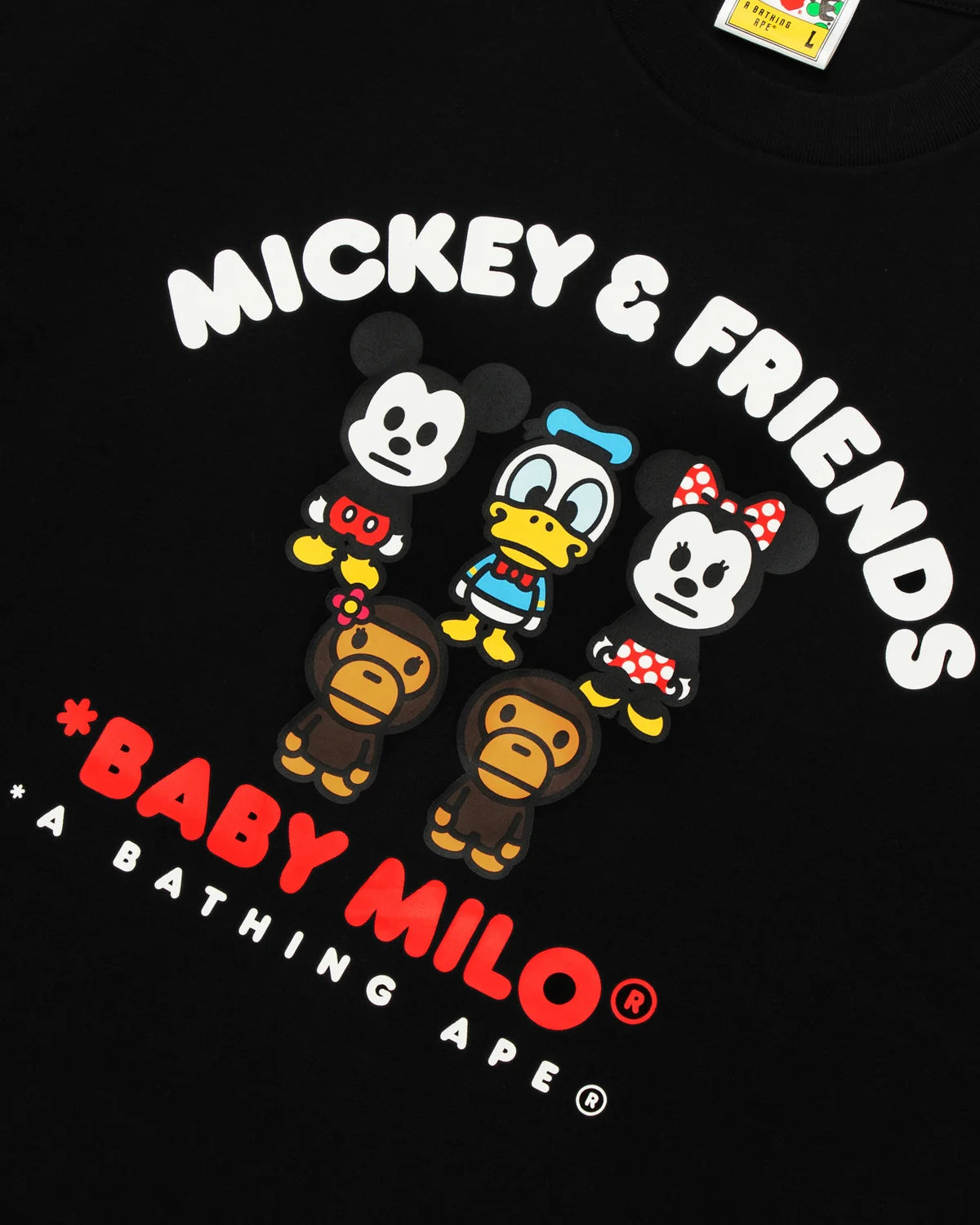 BAPE Disney Mickey & Friends Baby Milo Relaxed Fit Tee 寬版短T