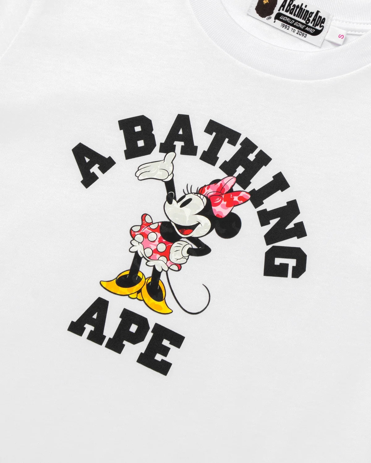 BAPE Disney Minnie Mouse Relaxed Fit Tee 女版短T