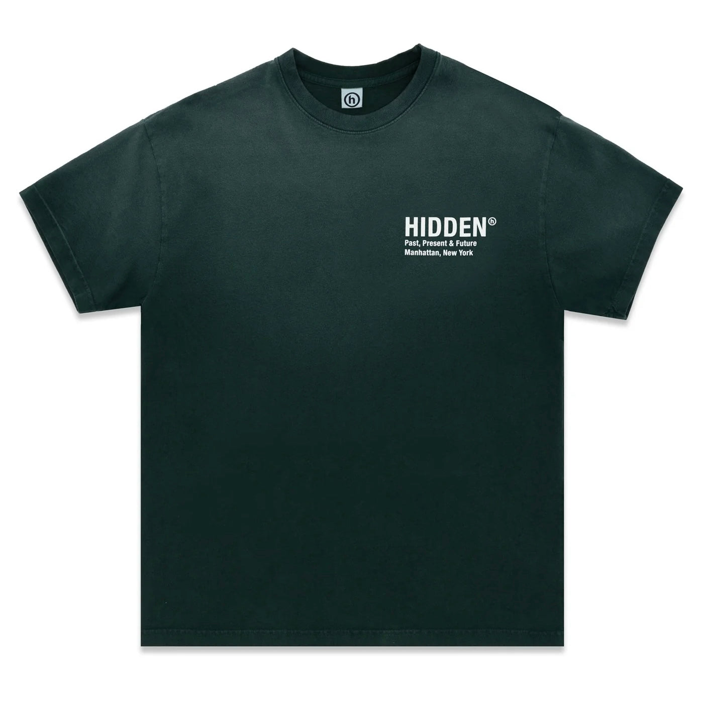 Hidden NY h Logo Tee 水洗短T