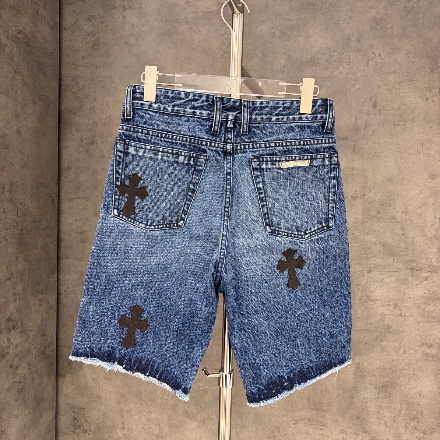 Chrome Hearts Cross Patch Short Jeans 牛仔短褲