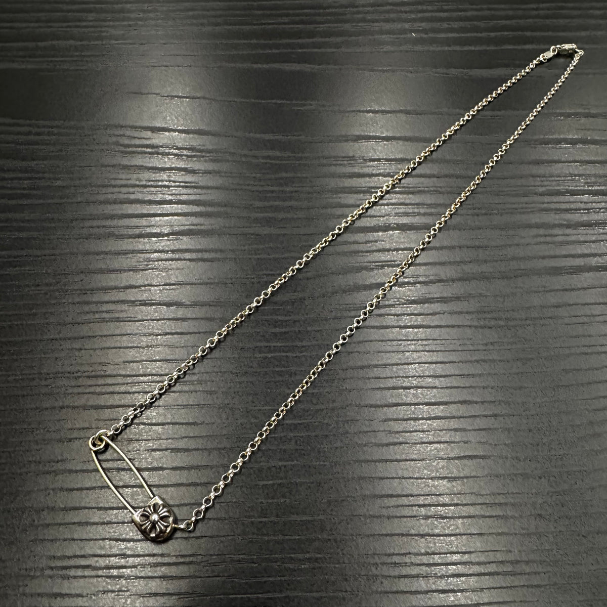 Chrome Hearts Safety Pin Roll Chain Necklace 50cm 別針鏈