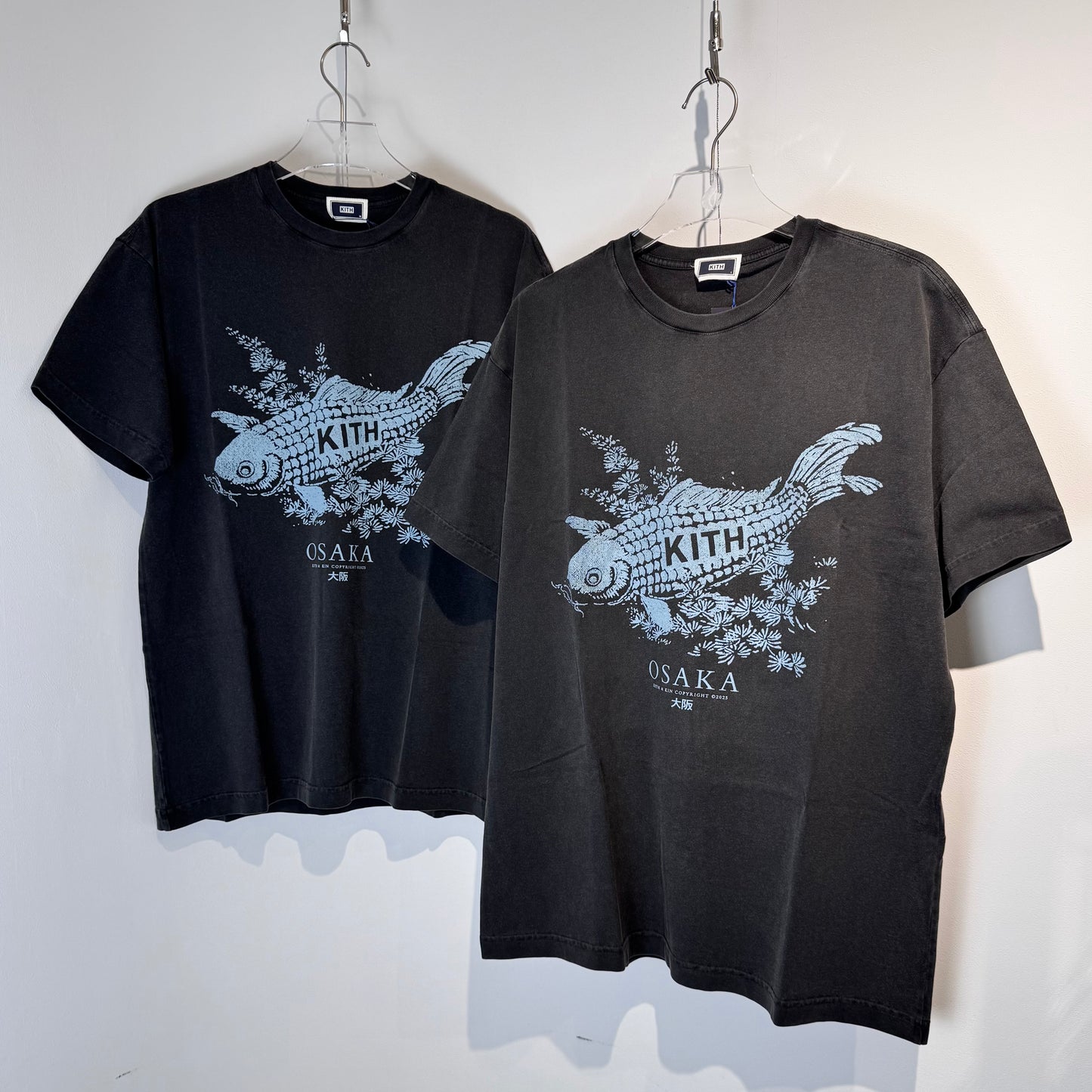 KITH Koi Fish Vintage Tee Osaka 大阪限定 水洗 短T