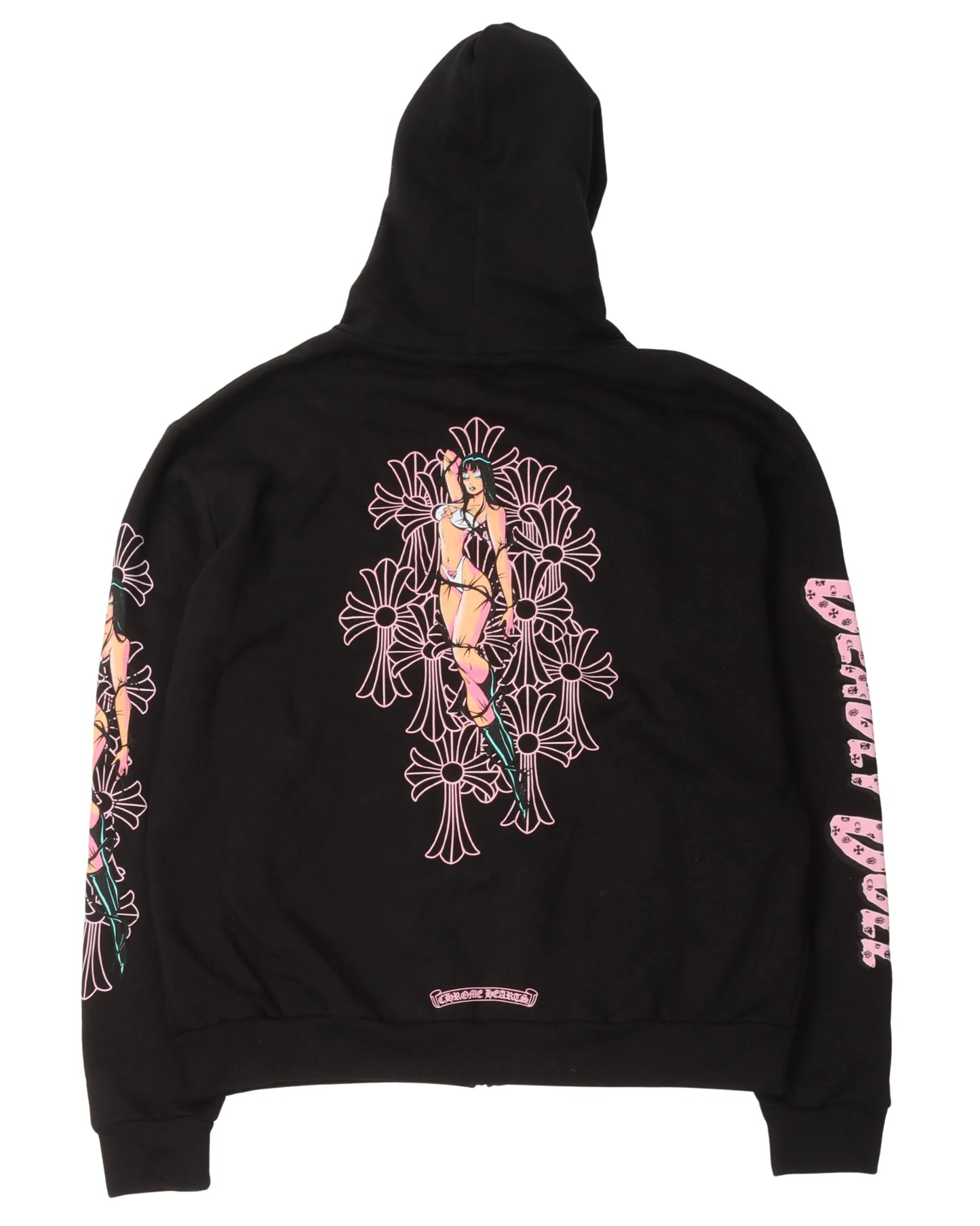 Chrome Hearts Deadly Doll Cemetery Cross Zip Hoodie 拉鍊外套