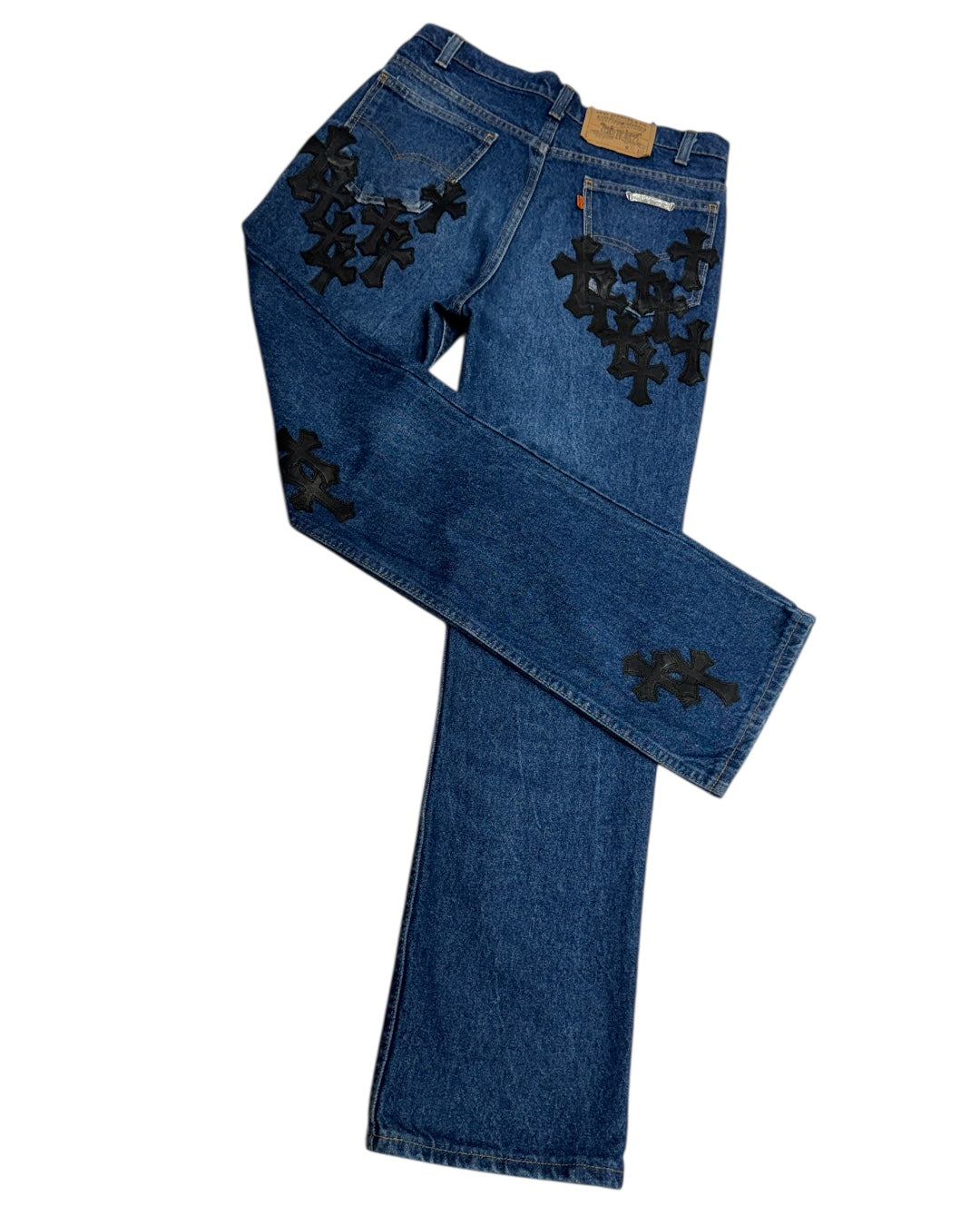 Chrome Hearts Levi’s 517 Orange Tab Cross Patch Jeans 牛仔褲