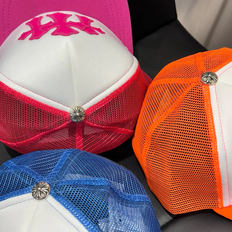 Chrome Hearts 3 CROSS 皮標 925銀飾 Trucker Hat 卡車帽
