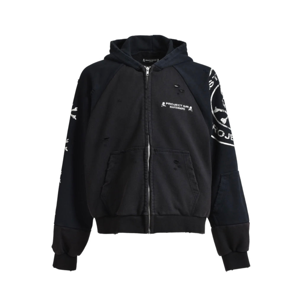 Project G/R Mastermind MMJ Reconstructed Floded Zip Hoodie 拉鍊外套