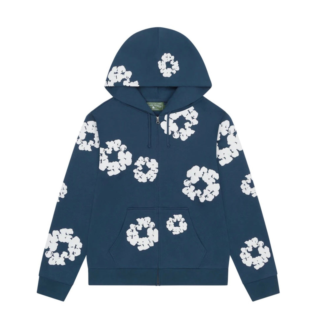 Denim Tears Cotton Wreath Zip Hoodie 拉鍊外套