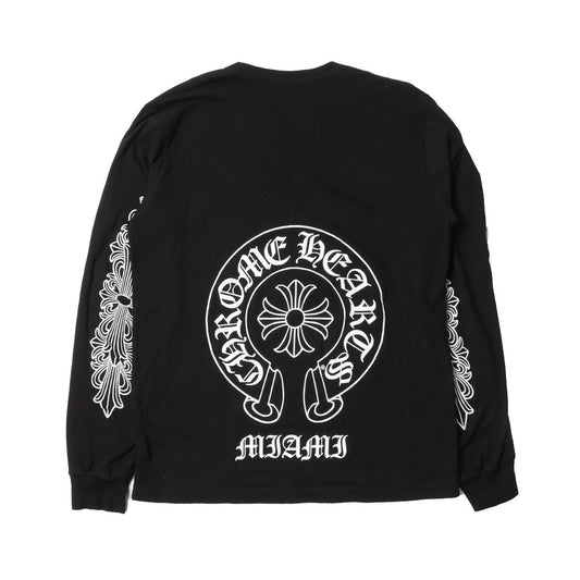 Chrome Hearts Miami Horseshoe Floral Long Sleeve 長T