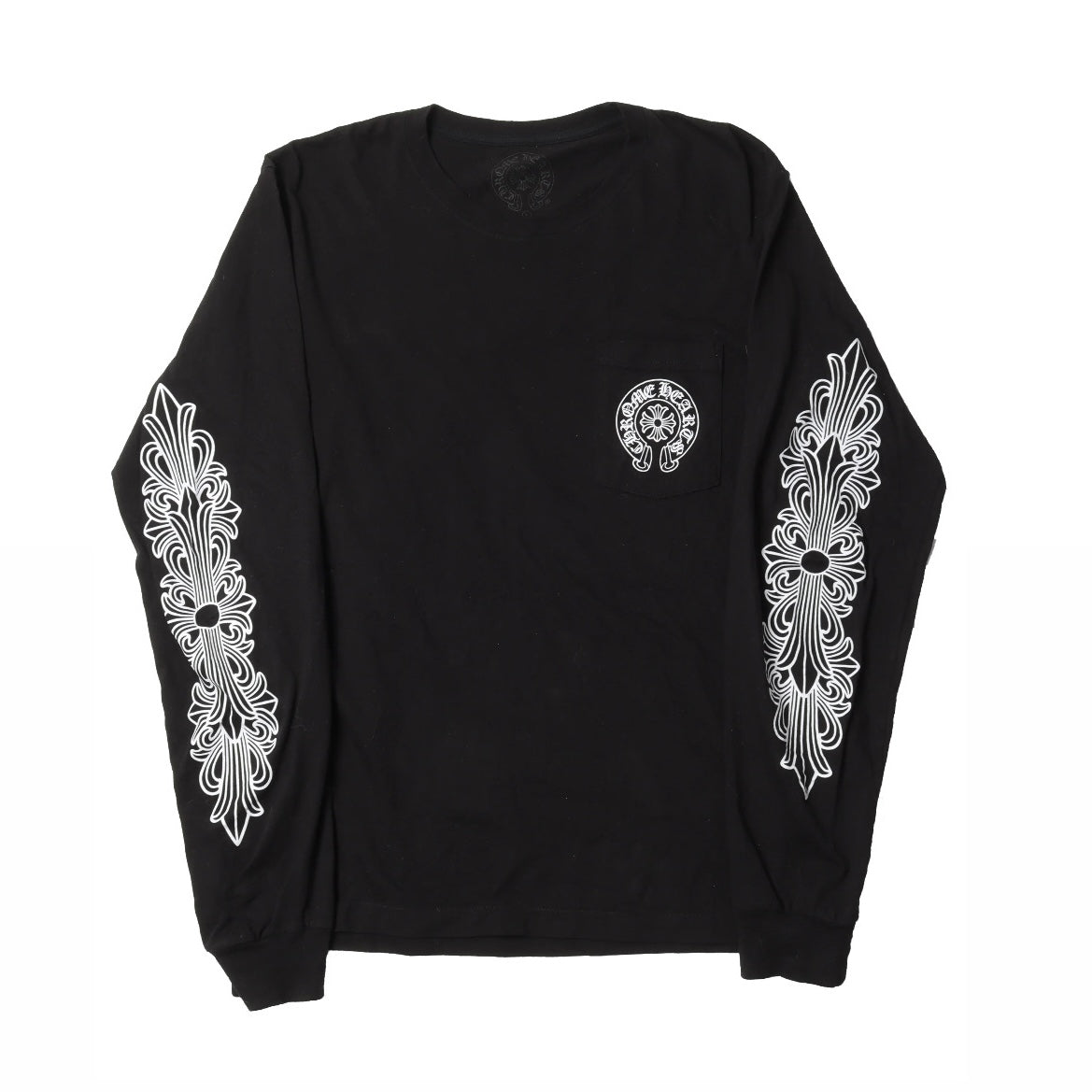Chrome Hearts Miami Horseshoe Floral Long Sleeve 長T