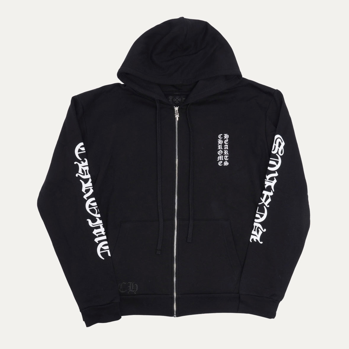 Chrome Hearts Vertical Logo Zip Hoodie 拉鍊外套