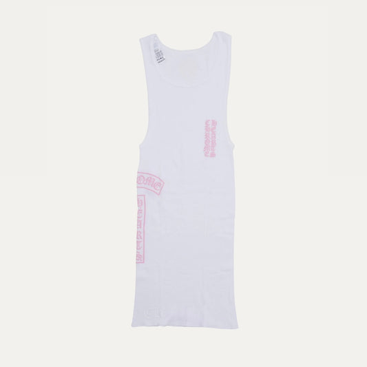 Chrome Hearts T-Bar Logo Ribbed Tank Top 背心