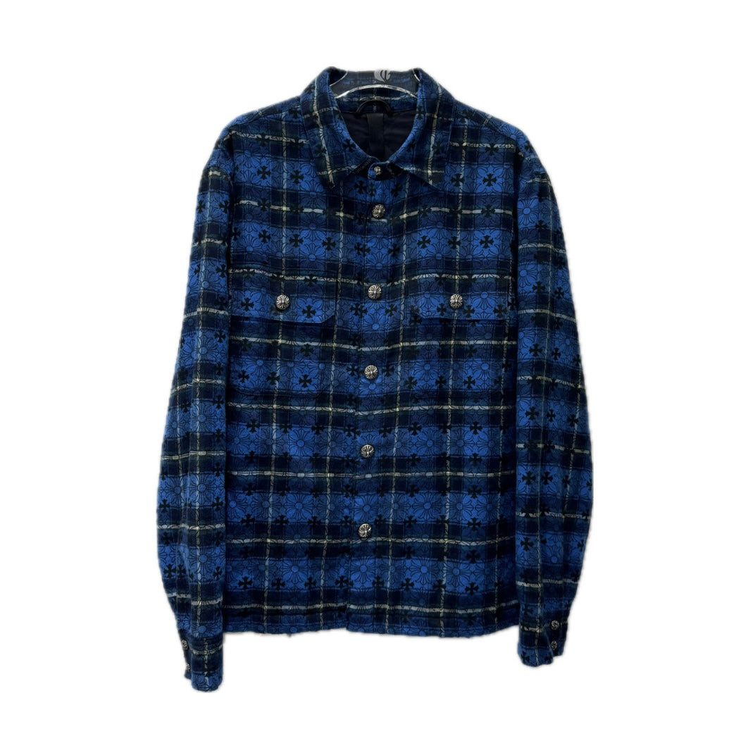 Chrome Hearts Padded Flannel 925銀扣 法蘭絨 鋪棉襯衫