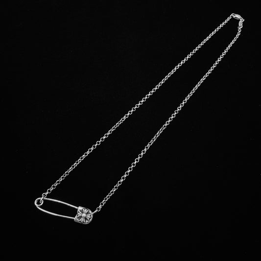 Chrome Hearts Safety Pin Roll Chain Necklace 40cm 別針鏈
