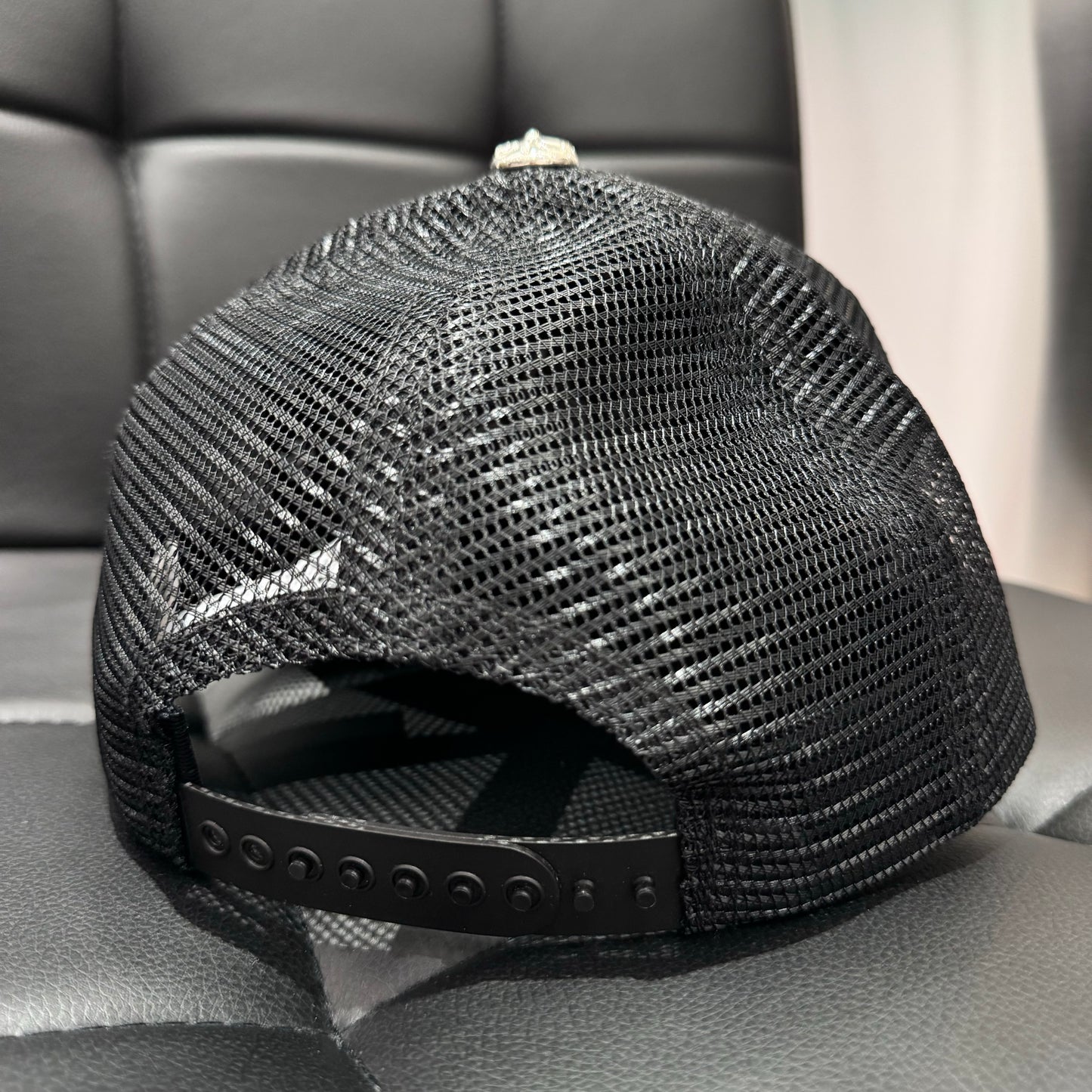 Chrome Hearts 3 CROSS 皮標 925銀飾 Trucker Hat 卡車帽