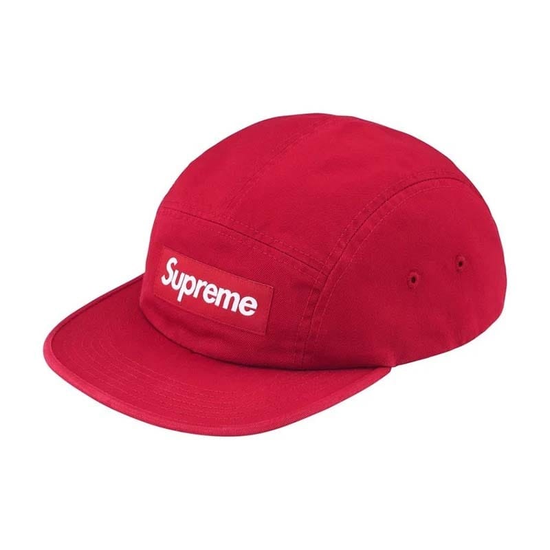 Supreme 26FW Washed Chino Twill Camp Cap 皮扣 五分割帽