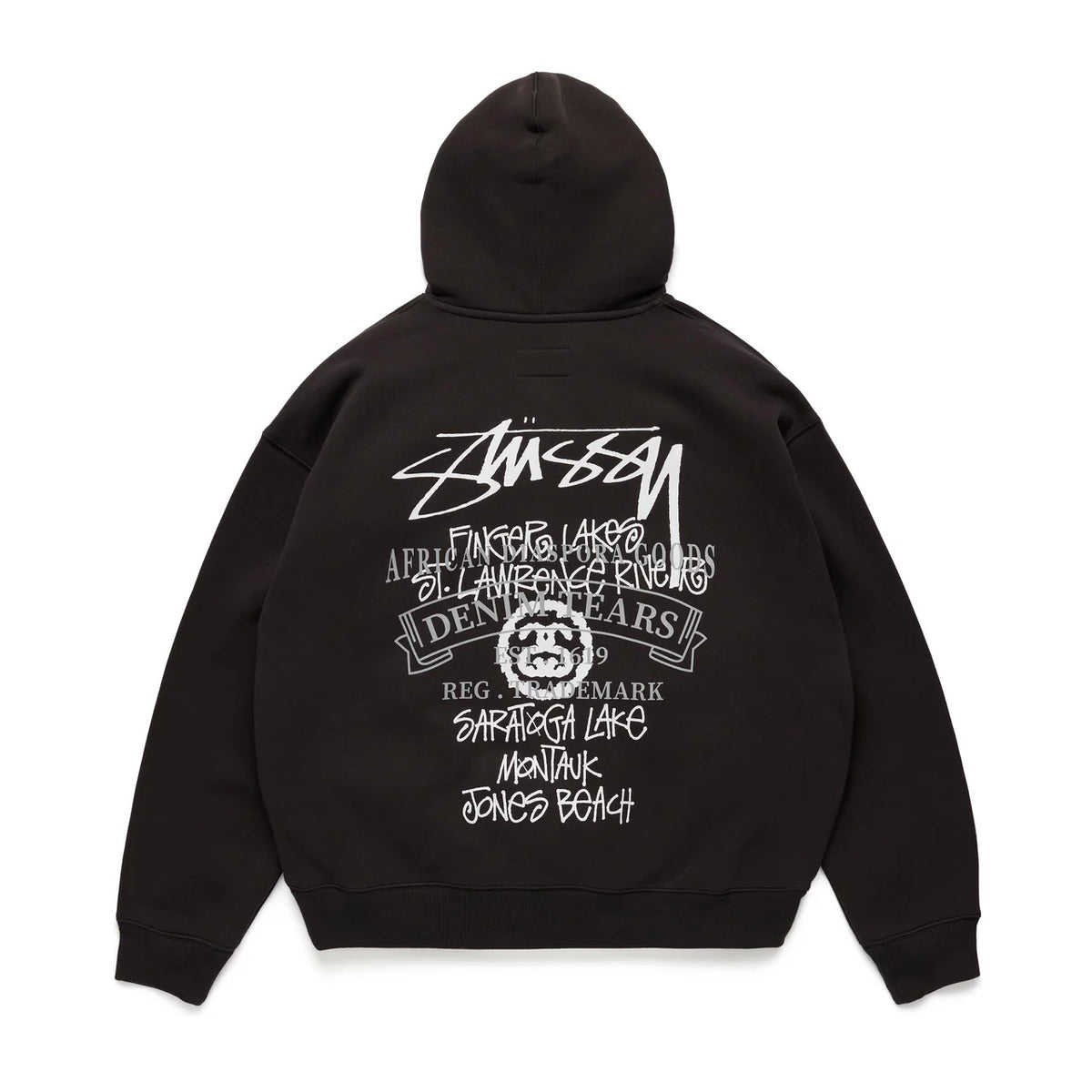 STÜSSY Denim Tears New York Fishing Tour Hoodie 帽T