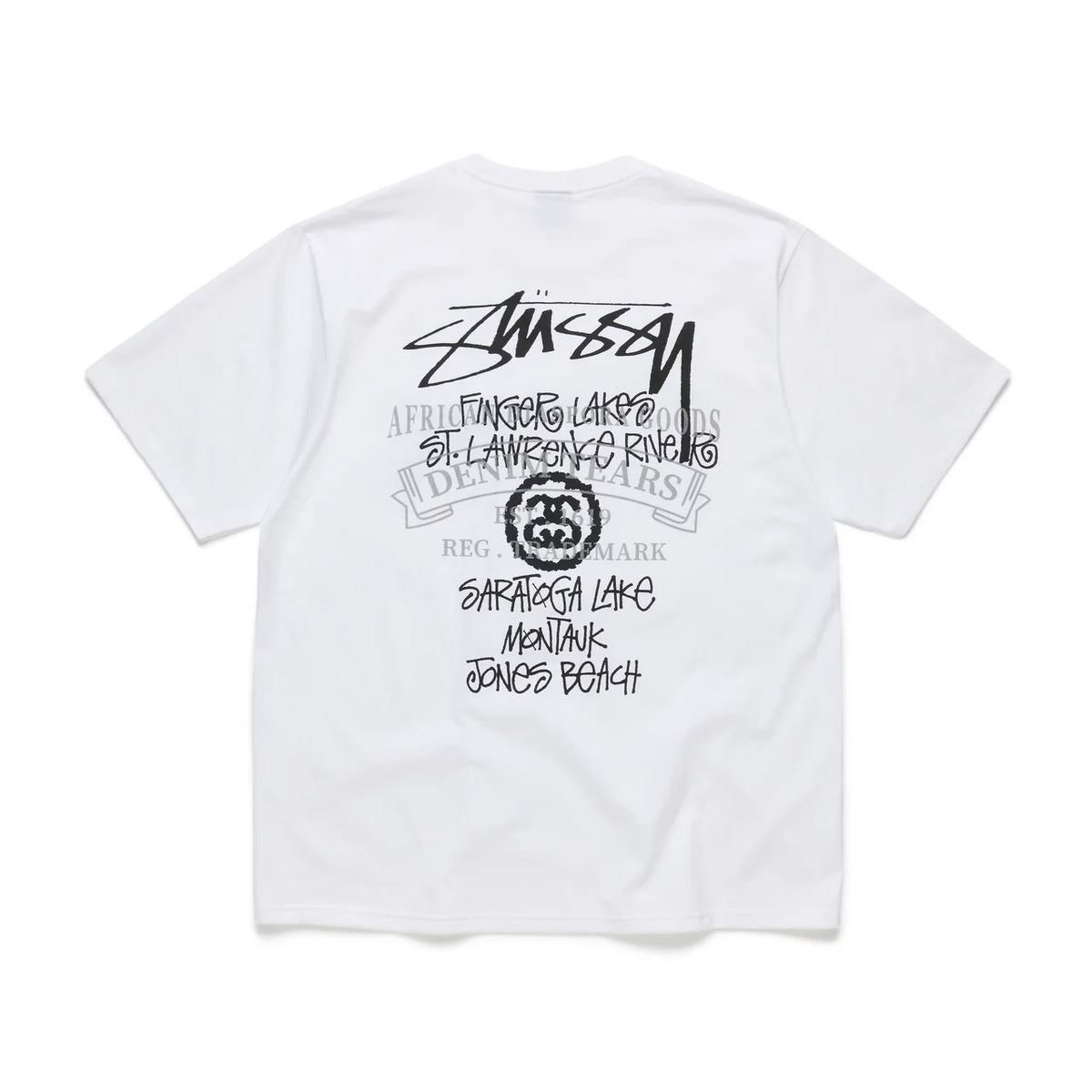 STÜSSY Denim Tears New York Fishing Tour Tee 短T