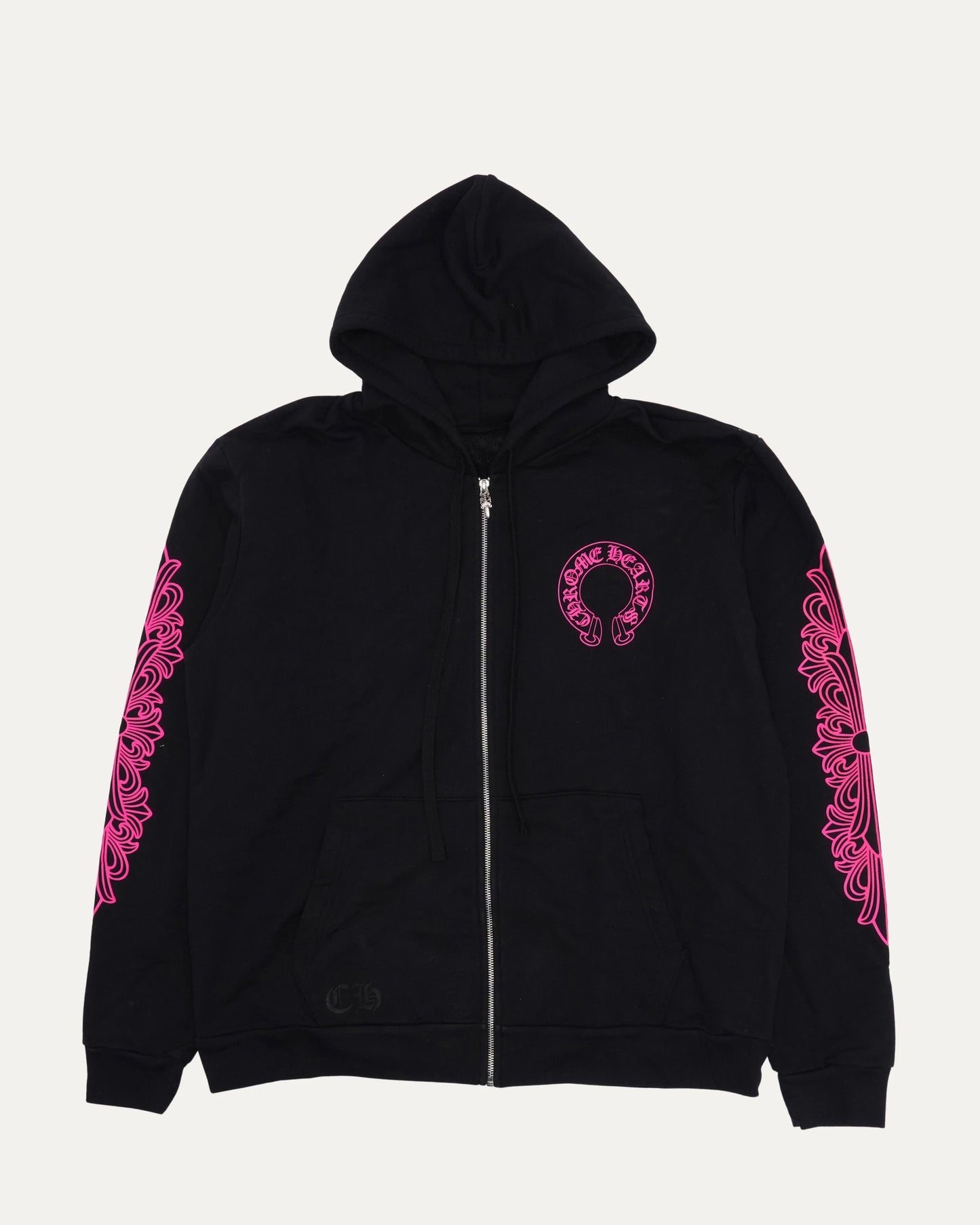 Chrome Hearts Pink Horseshoe Zip Hoodie 拉鍊外套