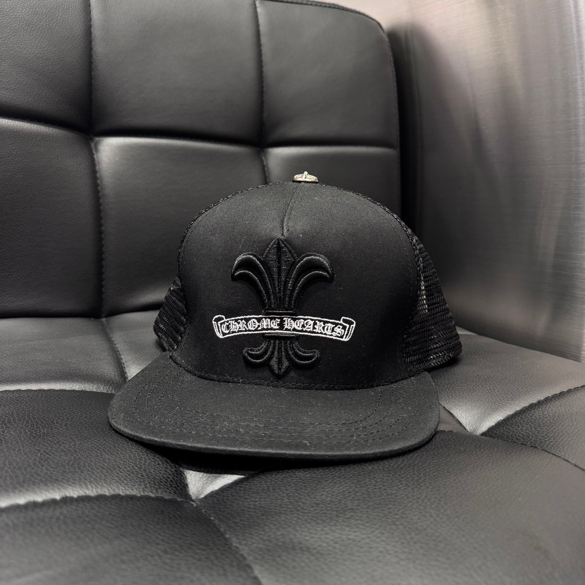 Chrome Hearts Fleur Scroll Trucker Hat 棒球帽