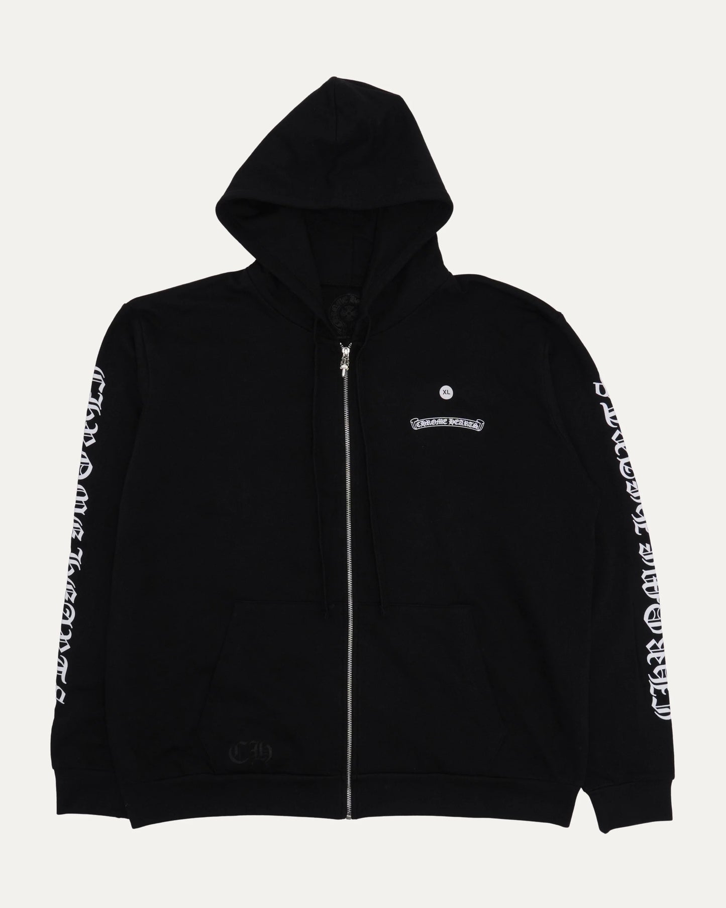 Chrome Hearts Scroll Logo Zip Hoodie 拉鍊外套