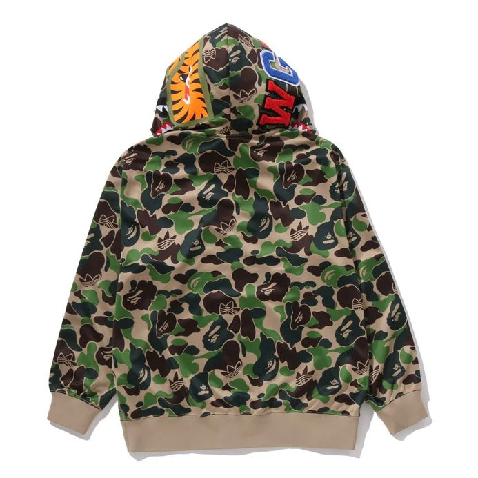 BAPE Adidas Relaxed Track Camo Shark Full Zip Hoodie 寬版 鯊魚外套