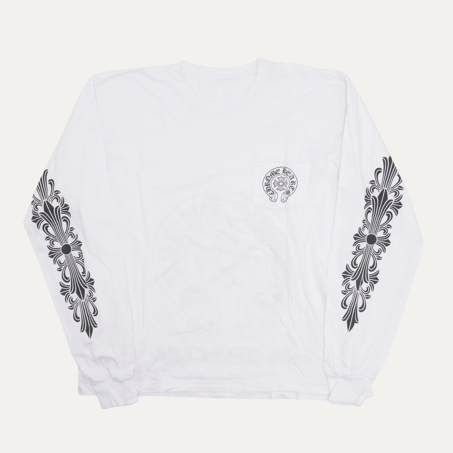 Chrome Hearts Los Angeles Horseshoe Floral Long Sleeve 長T