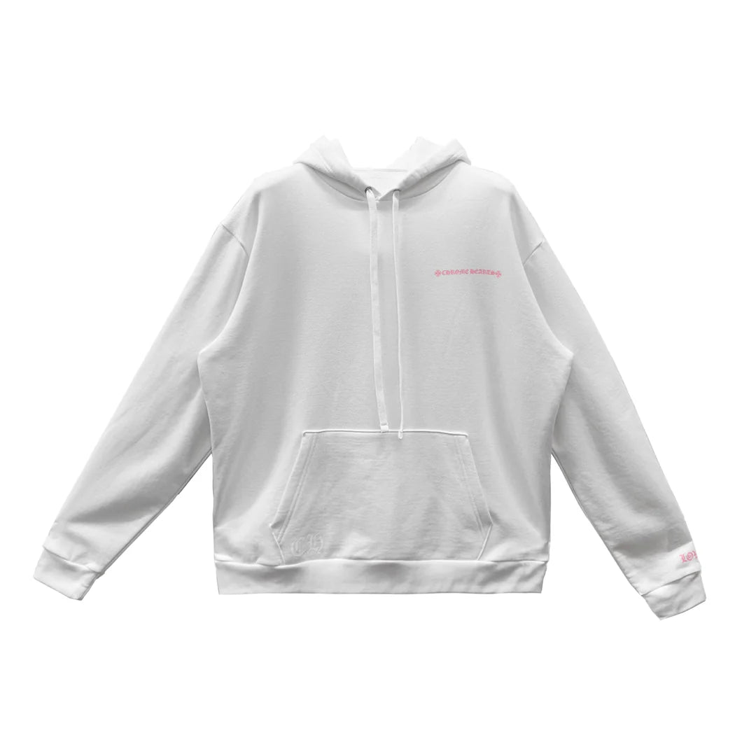 Chrome Hearts Laurie Lynn Stark " Love You" Portrait Pink Letter Hoodie 帽T