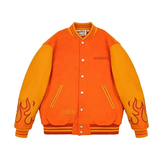 VANDYTHEPINK Pokémon Varsity Jacket 寶可夢 噴火龍 棒球外套