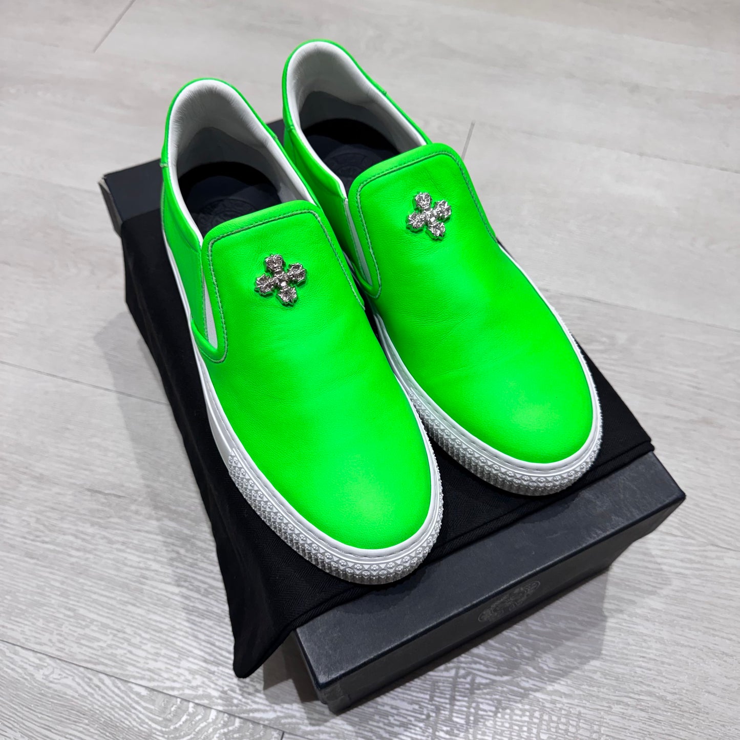 Chrome Hearts Leather Slip-On 懶人鞋