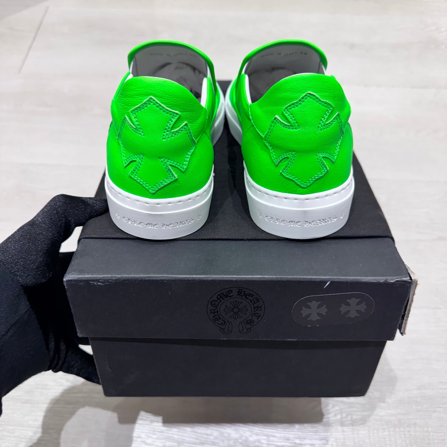 Chrome Hearts Leather Slip-On 懶人鞋
