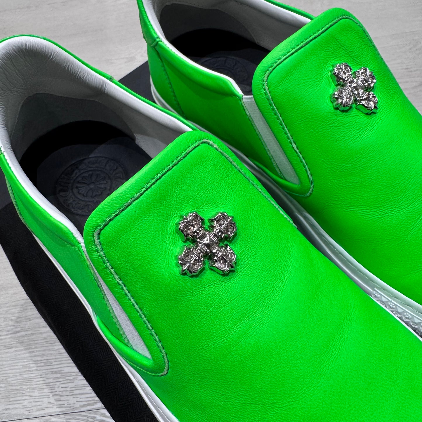 Chrome Hearts Leather Slip-On 懶人鞋