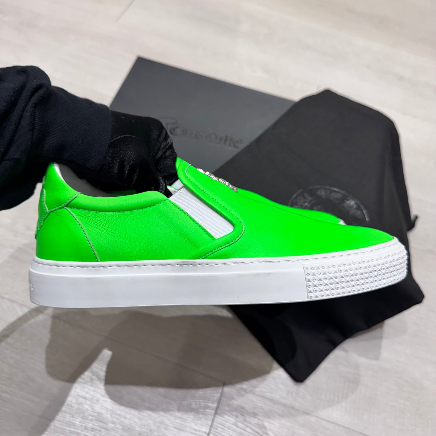 Chrome Hearts Leather Slip-On 懶人鞋