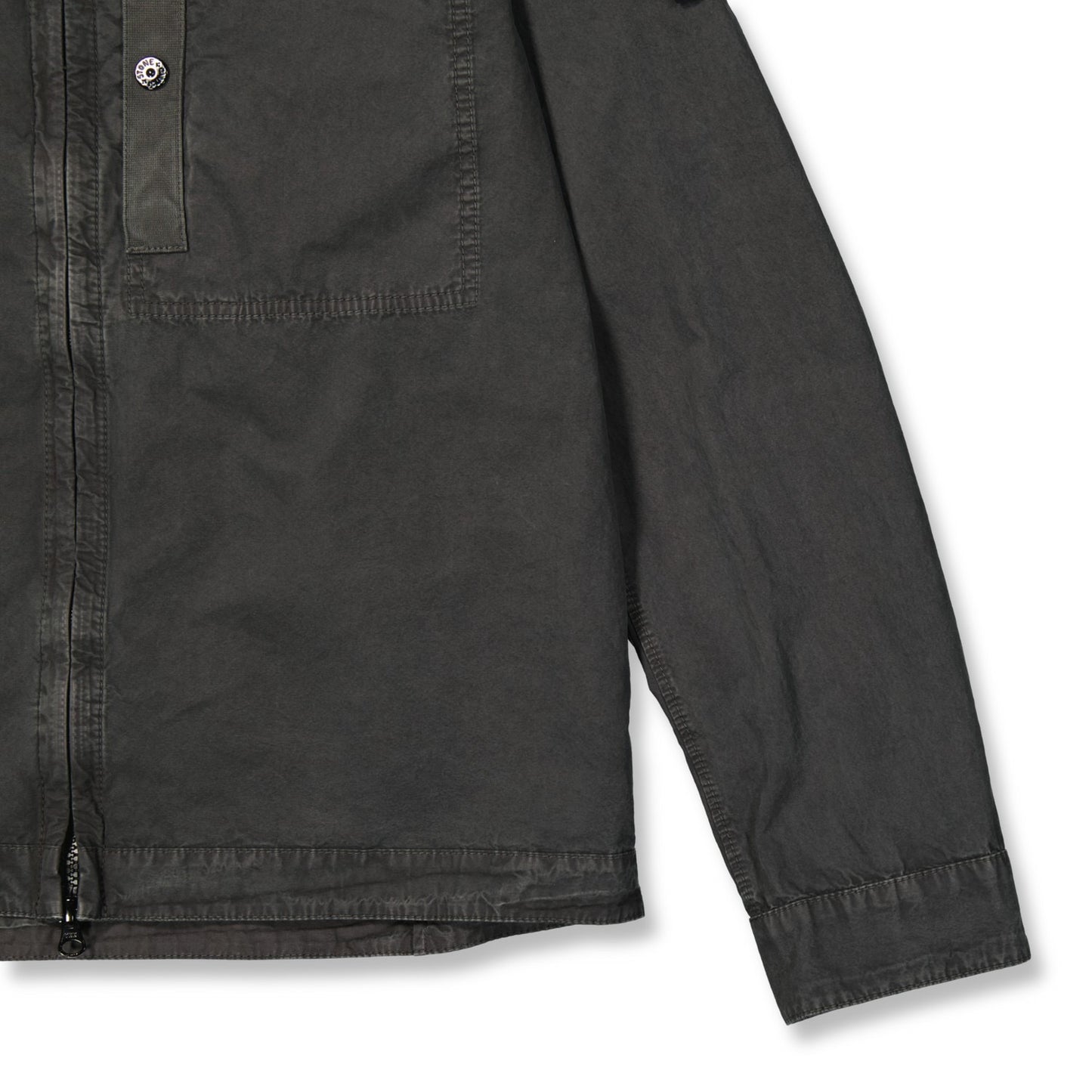 Stone Island Old Effect Cotton Overshirt 拉鍊襯衫