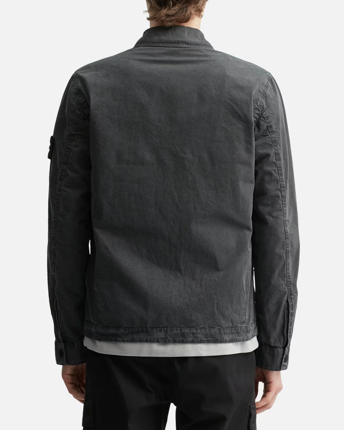 Stone Island Old Effect Cotton Overshirt 拉鍊襯衫